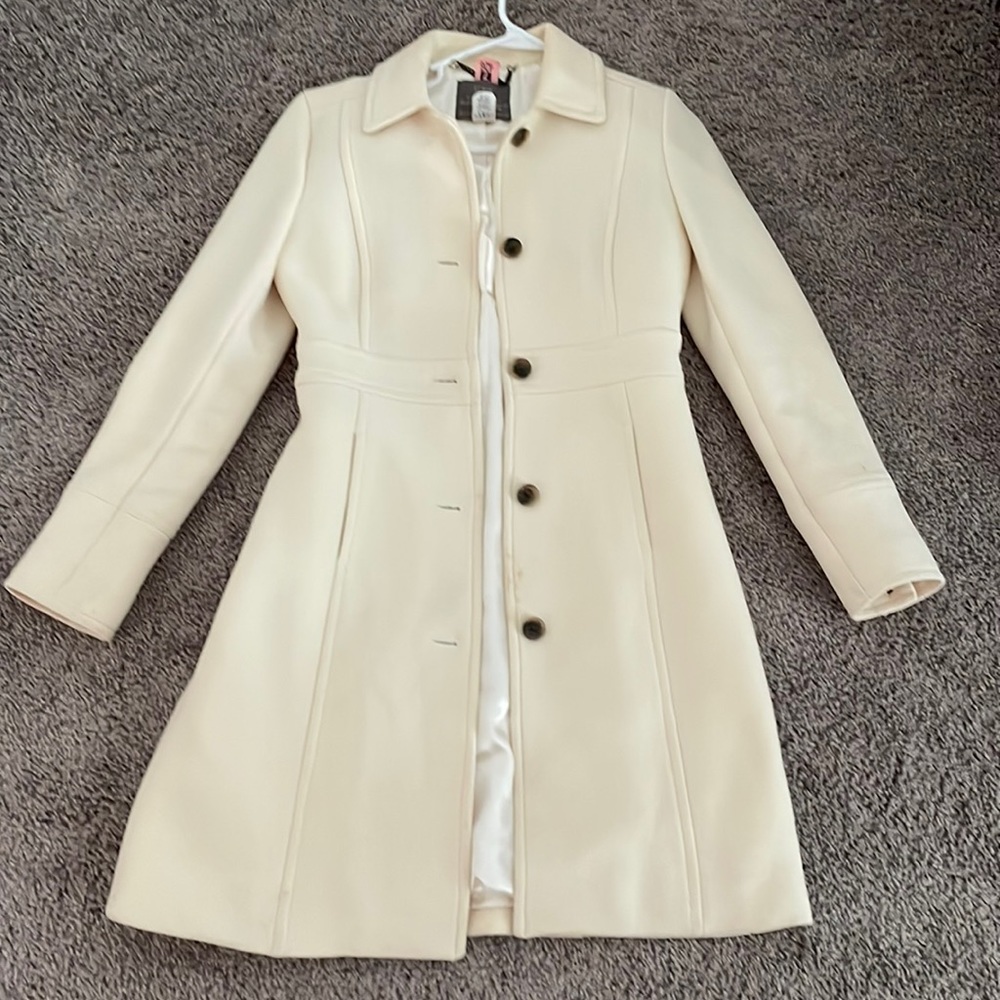 J Crew Size 0 Double Cloth Pea Coat Jacket